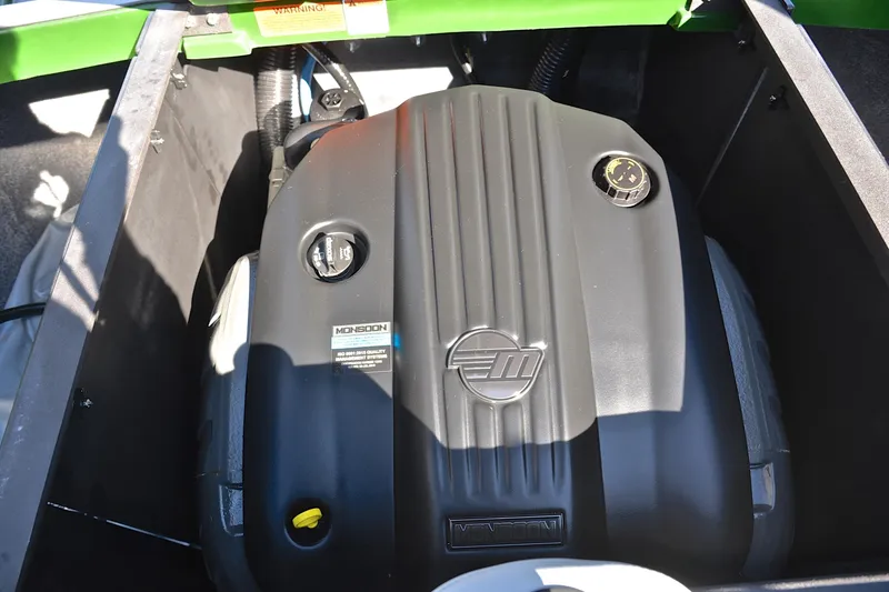 Slide: The Image of 2022 Axis A22 engine compartment with Monsoon engine cover. - 29