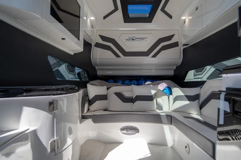 Slide: The Image of Luxurious interior of 2023 MTI 50v boat with modern design and comfortable seating. - 40