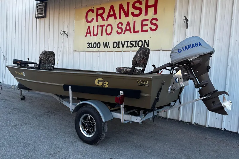 Slide: The Image of 2025 G3 Gator Tough 1652 VBW boat with Yamaha motor at Cransh Auto Sales. - 53