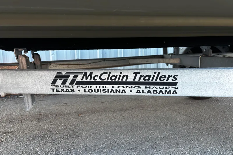 Slide: The Image of Trailer frame with McClain Trailers branding, featuring "Built for the Long Haul" slogan. - 64