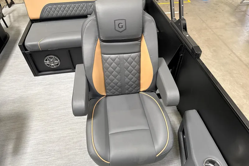 Slide: The Image of Luxurious seating on 2026 Godfrey Sweetwater 22' Tritoon, featuring elegant design and comfort. - 42