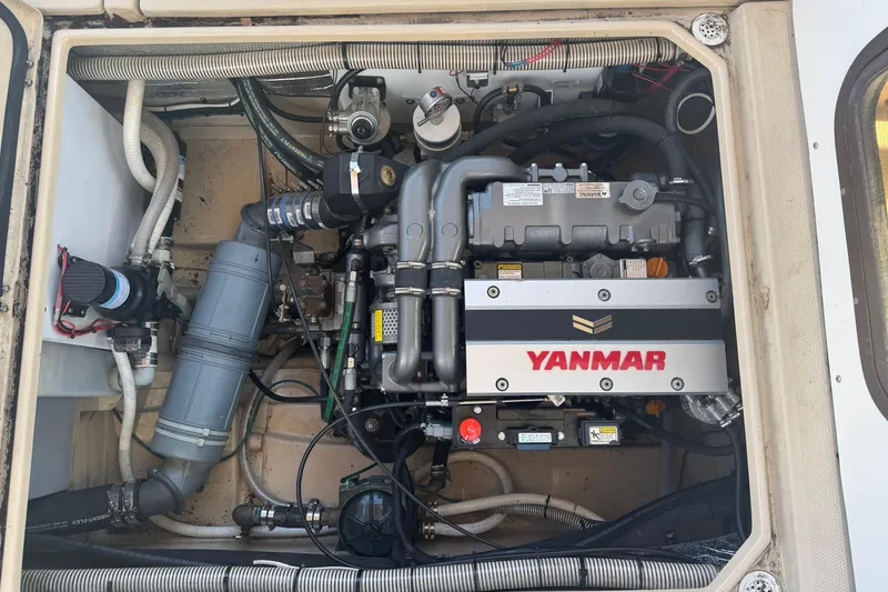 Slide: The Image of Yanmar engine in 2010 Ranger Tugs R-25 SC boat. - 9