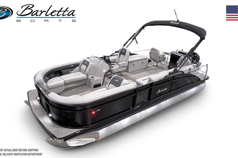The Image of 2026 Barletta ARIA 20CC pontoon boat with sleek design and spacious seating. - 0