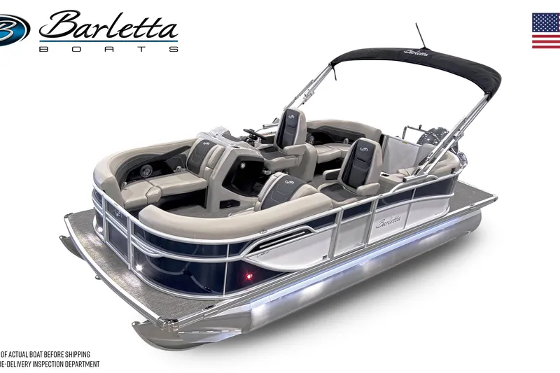 The Image of 2026 Barletta Cabrio 20QC pontoon boat with sleek design and comfortable seating. - 0
