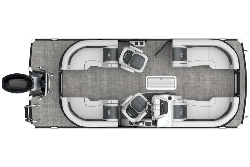 Slide: The Image of Manufacturer Provided Image: 2026 Barletta CABRIO 20QC pontoon boat interior layout, featuring spacious seating and modern design. - 7