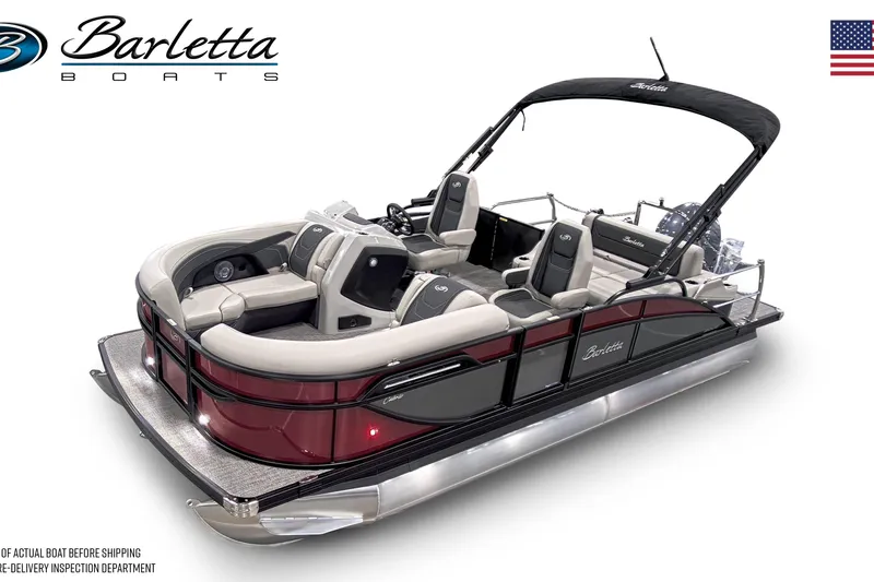 The Image of 2026 Barletta Cabrio 20UC pontoon boat with sleek design and comfortable seating. - 0
