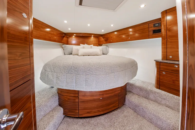 Slide: The Image of Luxurious cabin of the 2024 Albemarle Spencer Edition with wood finish. - 29