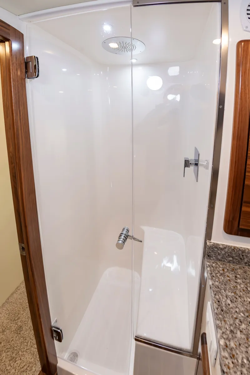 Slide: The Image of Luxurious shower in 2024 Albemarle Spencer Edition boat. - 41