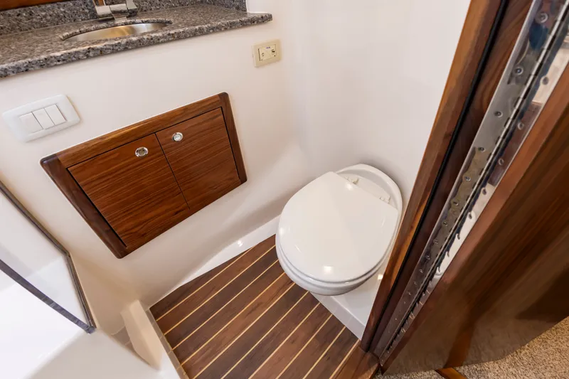 Slide: The Image of Luxurious bathroom in Albemarle Spencer Edition 2024 boat. - 44