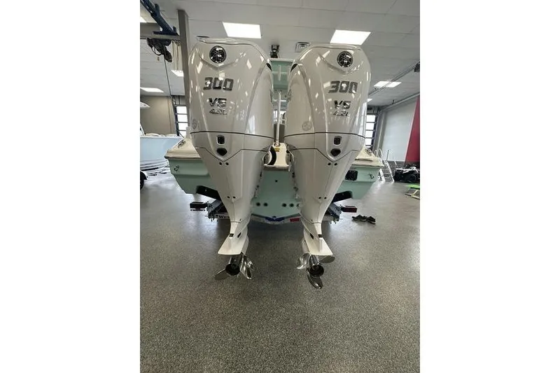 Slide: The Image of Interior view of 2026 Key West 263 FS boat, featuring spacious seating and modern design. - 14