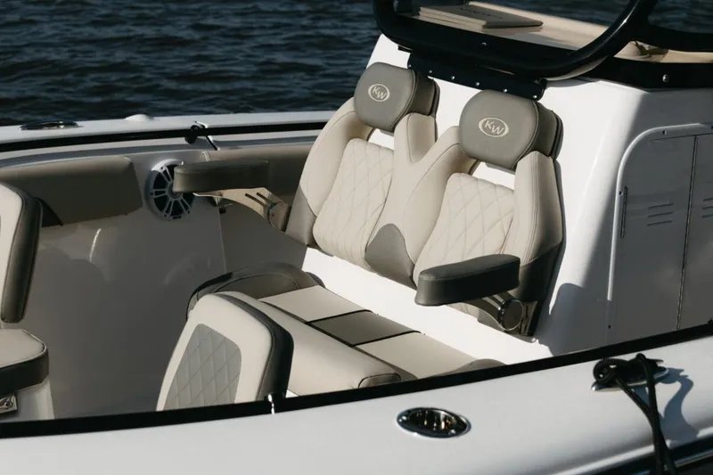 Slide: The Image of Manufacturer Provided Image: 2025 Key West 260 Center Console boat interior with luxurious seating and modern design. - 28