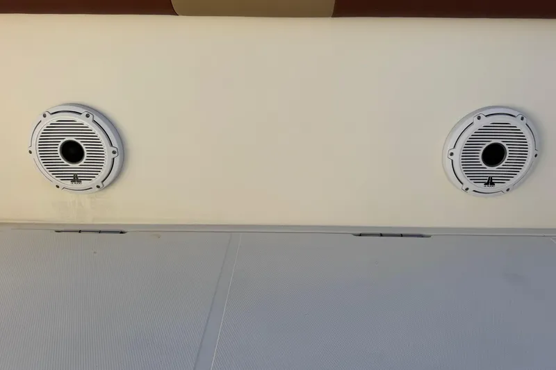 Slide: The Image of Speakers on a 2002 Sport-Craft 3150 Sportfish boat interior. - 53