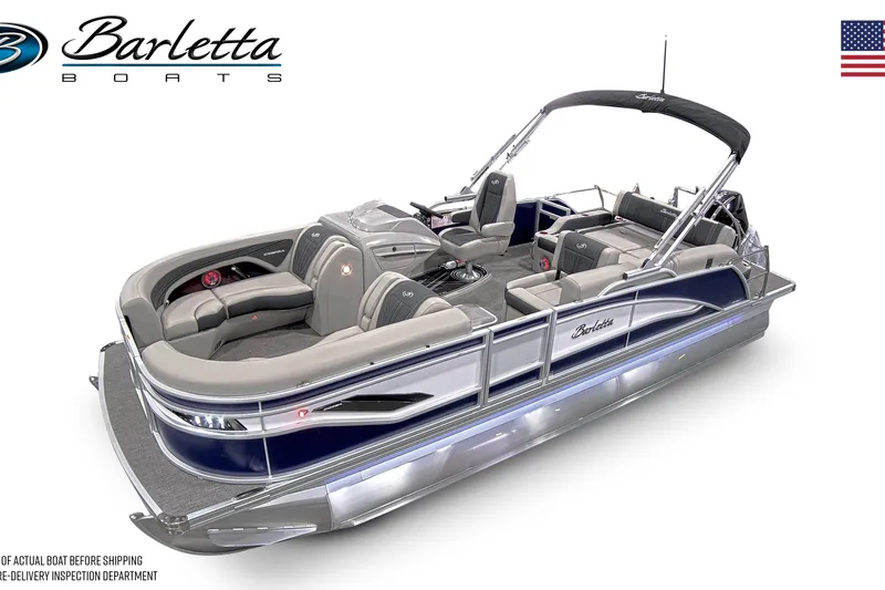 The Image of 2026 Barletta Corsa 23U pontoon boat with luxurious seating and sleek design. - 0