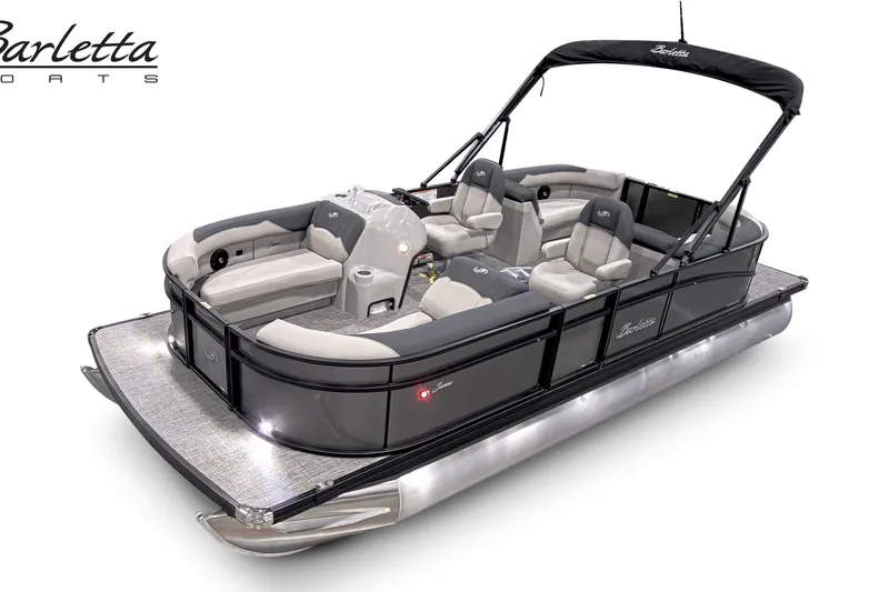 The Image of 2026 Barletta Sanza S22QC pontoon boat with luxurious seating and sleek design. - 5