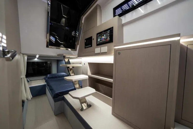 Slide: The Image of Interior of 2026 Ranieri CAYMAN 50.0 HARD TOP yacht, featuring modern design and amenities. - 9