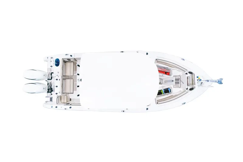 Slide: The Image of Manufacturer Provided Image: Aerial view of Sea Chaser 27 HFC CC boat, 2026 model. - 10