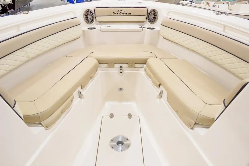 Slide: The Image of Manufacturer Provided Image: Interior view of Sea Chaser 27 HFC CC boat, 2026 model. - 4