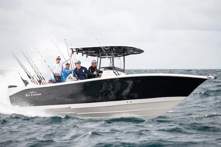 Slide: The Image of Manufacturer Provided Image: 2026 Sea Chaser 27 HFC CC boat on the ocean. - 41