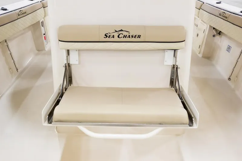 Slide: The Image of Manufacturer Provided Image: 2026 Sea Chaser 27 HFC CC boat seat detail. - 5