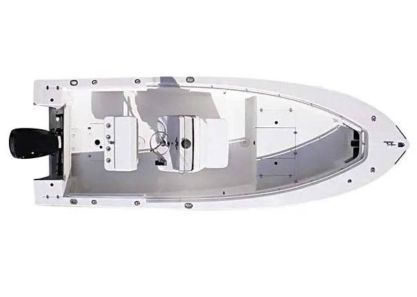 Slide: The Image of 2007 SeaCraft SC 23 Classic boat interior with white deck and stainless steel railings. - 13