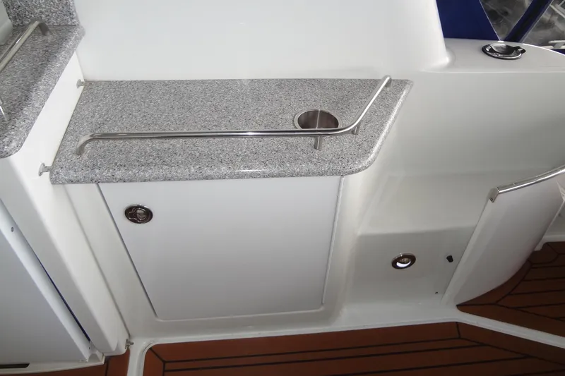 Slide: The Image of Bow of 2010 Formula 45 Yacht with cleats and railing. - 23