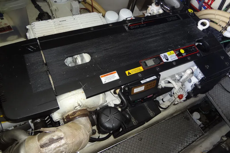 Slide: The Image of Interior of 2010 Formula 45 Yacht bathroom with shower and porthole window. - 61