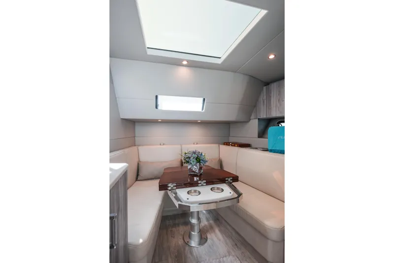 Slide: The Image of Luxurious interior of 2022 Formula 500 Super Sport Crossover with elegant seating and skylight. - 39