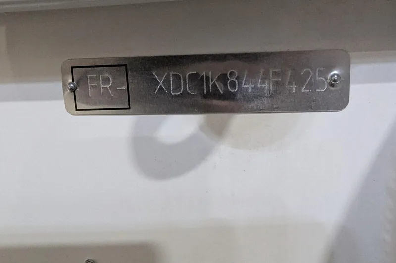 Slide: The Image of Hull identification number on Zodiac Cadet RIB Alu 330, 2025 model. - 10