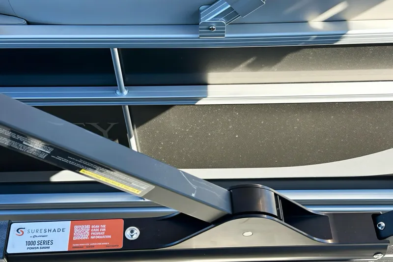 Slide: The Image of Sweetwater 2286 QS 2026 model with SureShade 1000 Series power bimini system. - 34