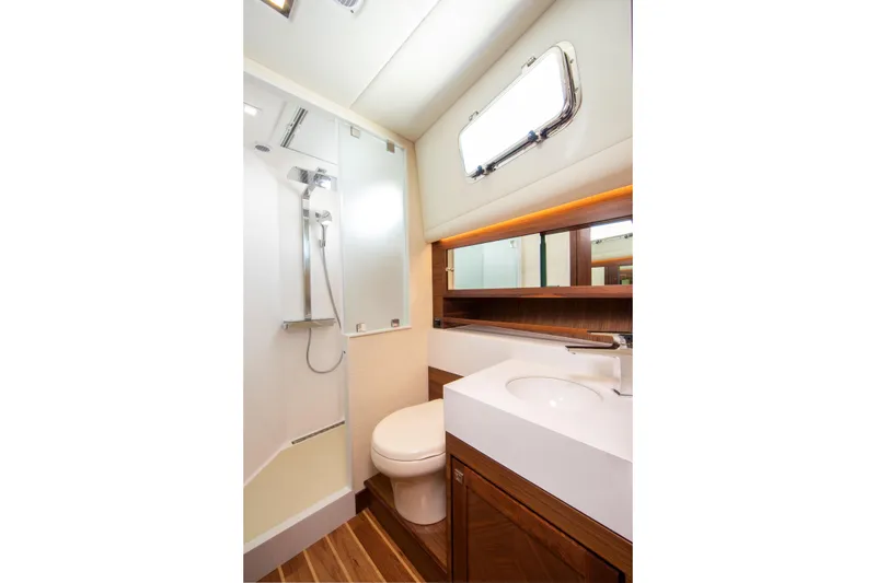 Slide: The Image of Bow of 2026 Summit 54 yacht with anchor and winch system. - 26