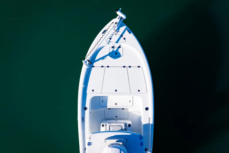 Slide: The Image of Top view of 2016 Barker Boatworks 26 Calibogue Bay on calm water. - 3