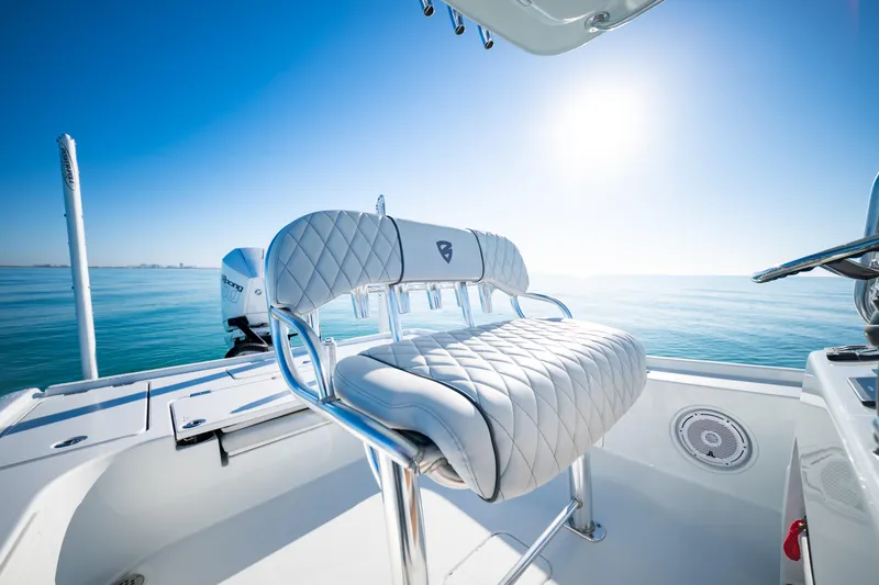 Slide: The Image of 2016 Barker Boatworks 26 Calibogue Bay, luxurious seating, ocean view, sunny day. - 23