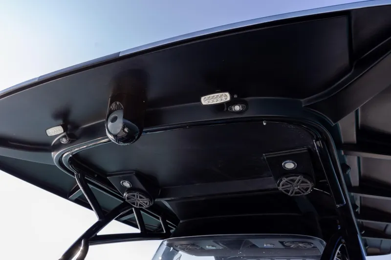 Slide: The Image of 2020 Nor-Tech 390 Sport Center Console T-top with integrated lights and speakers. - 30