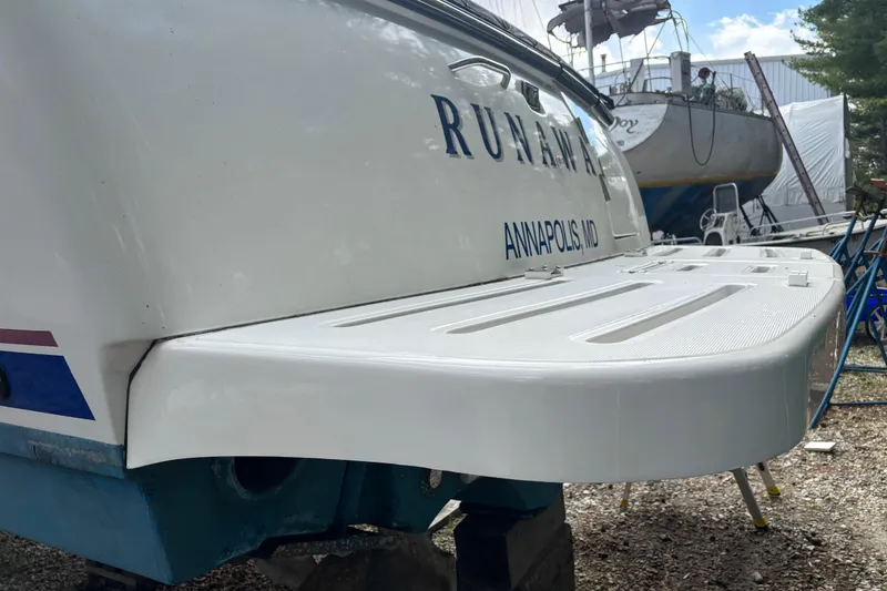 Slide: The Image of 2005 Tiara Yachts 3600 Open boat stern with swim platform, Annapolis, MD. - 37