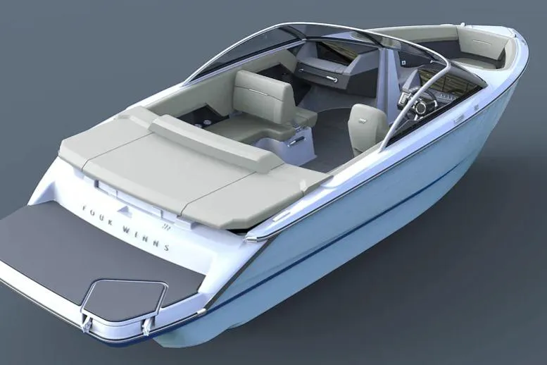 The Image of 2026 Four Winns H2 boat, sleek design, spacious interior, modern features, luxury watercraft. - 0