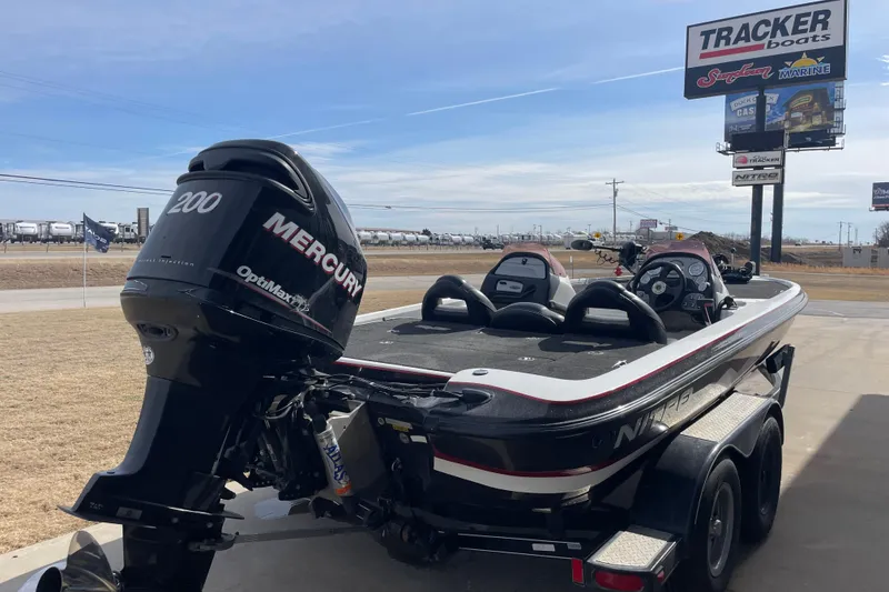 Slide: The Image of 2008 Nitro NX 898 DC boat with Mercury OptiMax 200 engine at Tracker Boats dealership. - 3