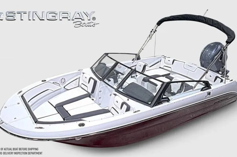 Slide: The Image of 2026 Stingray 20 SBX boat with sleek design and modern features. - 3
