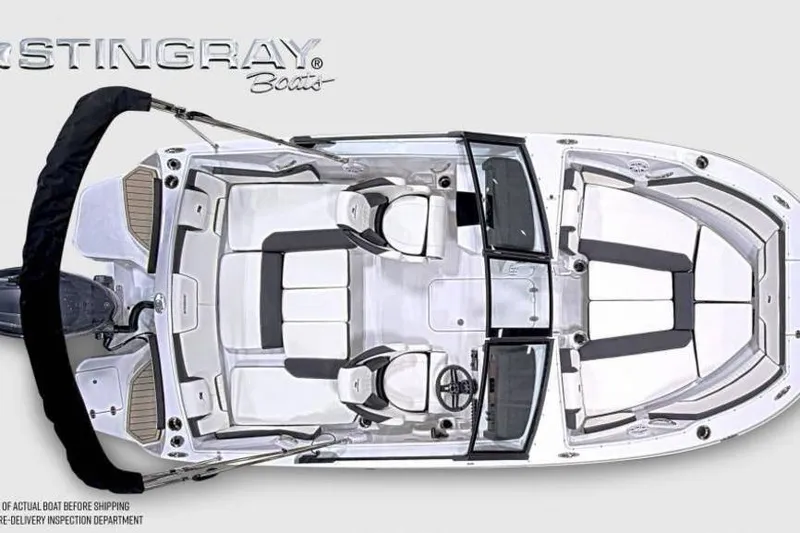 Slide: The Image of Top view of 2026 Stingray 20 SBX boat interior layout. - 5