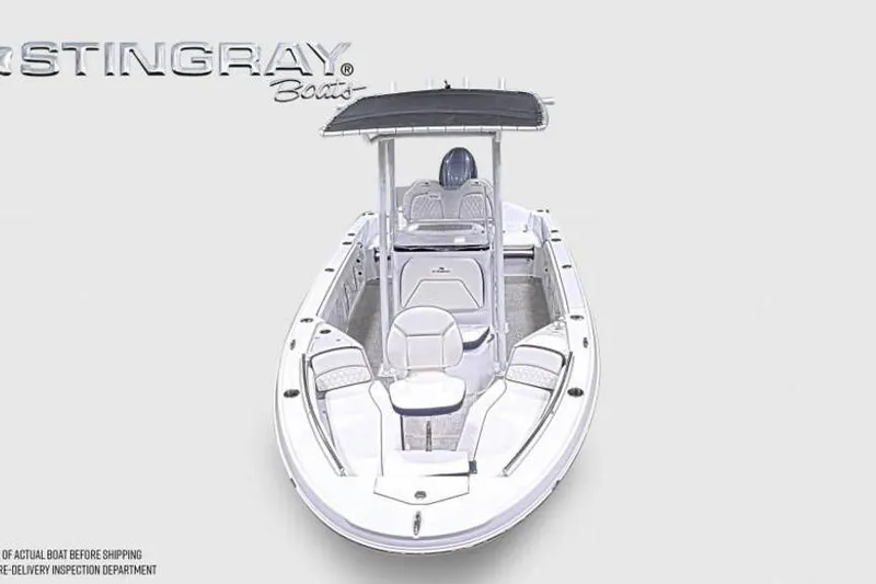 Slide: The Image of 2026 Stingray 211 DC boat with sleek design and spacious seating. - 4