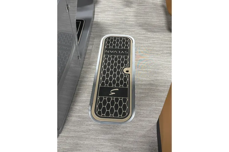 Slide: The Image of 2026 Sylvan L3 LZ DH boat floor with stylish honeycomb design. - 4