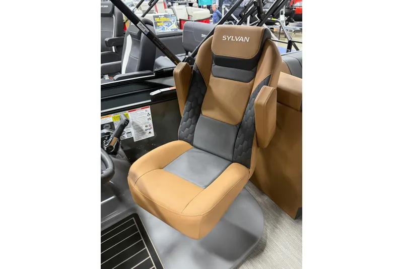Slide: The Image of Luxurious captain's chair in 2026 Sylvan L3 LZ DH boat, featuring ergonomic design and premium materials. - 7