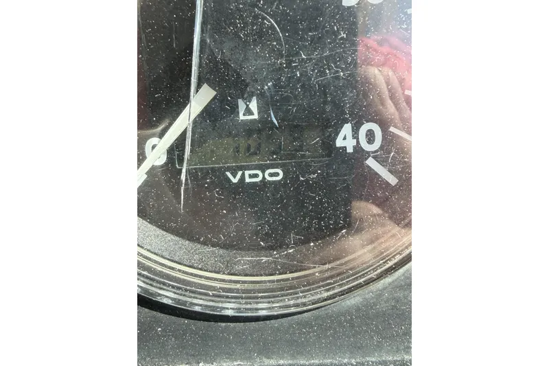 Slide: The Image of Close-up of a VDO gauge on a 2004 Albin 30 Family Cruiser. - 46