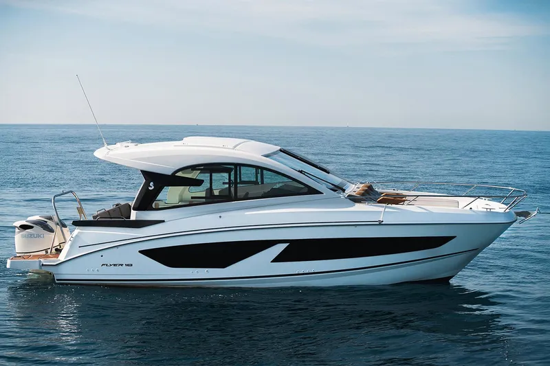 The Image of Manufacturer Provided Image: 2026 Beneteau Flyer 10 Sport Top boat cruising on open water. - 0