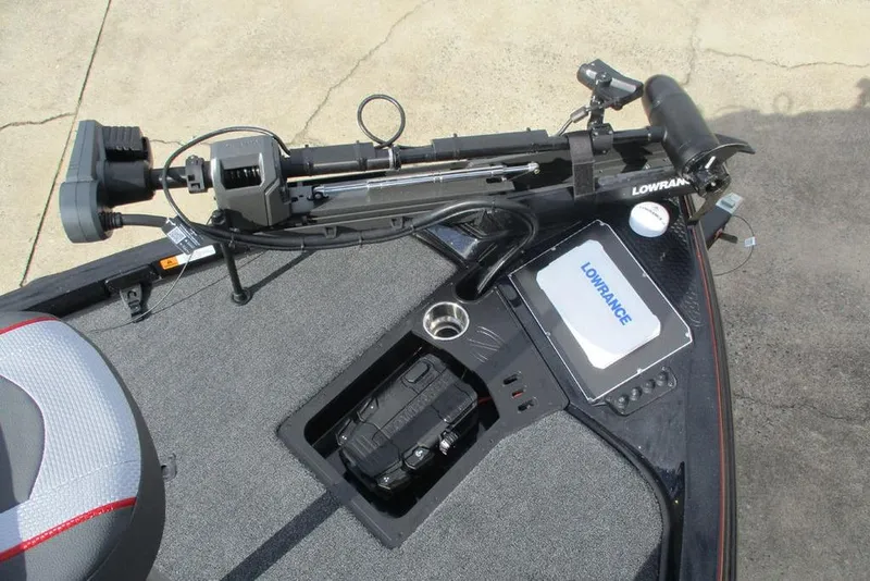 Slide: The Image of 2026 Ranger Z518 Cup-Equipped boat with Lowrance electronics and trolling motor. - 4
