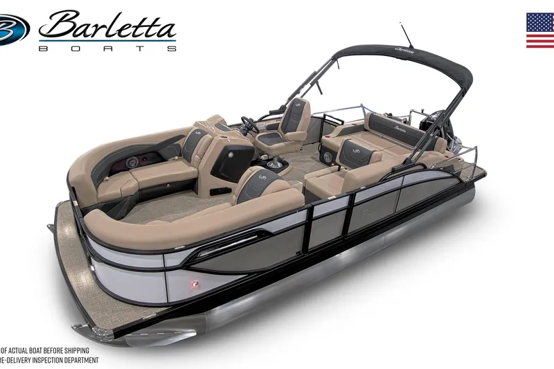 The Image of 2026 Barletta Cabrio 22U pontoon boat with luxurious seating and sleek design. - 0