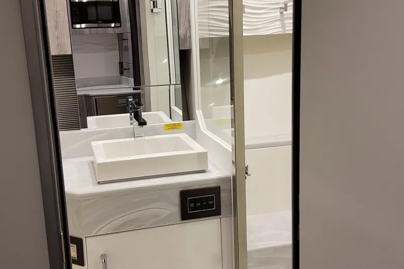 Slide: The Image of Modern bathroom interior in 2026 Formula 500 Super Sport Crossover boat. - 47