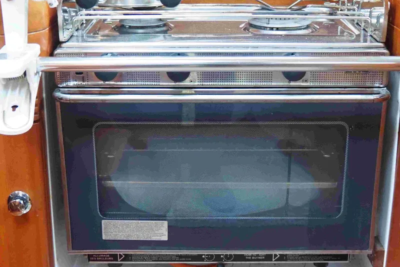Slide: The Image of Stove and oven in 2004 Dufour 40 Performance yacht kitchen. - 45