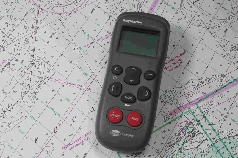 Slide: The Image of Remote control on nautical chart, Dufour 40 Performance 2004. - 58