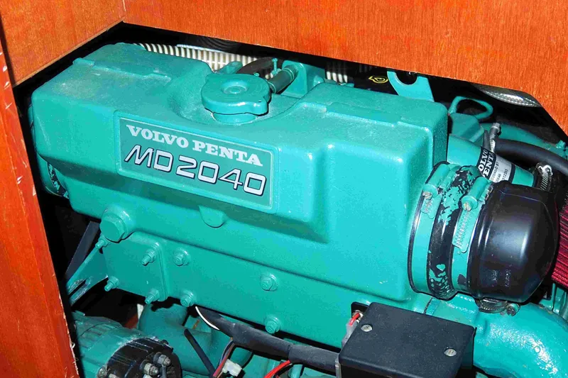 Slide: The Image of Volvo Penta MD2040 engine in 2004 Dufour 40 Performance sailboat. - 70