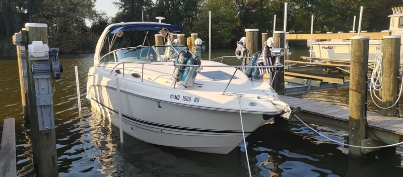 Slide: The Image of 2004 Chaparral Signature 270 boat docked at marina. - 4